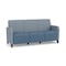 Lesro Siena 3 Seat Tandem Seating No Center Arms, Walnut, RS RainSong Back, MD Titan Seat, RS RainSong Panels SN3101 - alternate 1